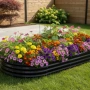 Овална леха за зеленчуци и цветя - модерна форма и здрава конструкция 240 х 120 х 30см, снимка 2