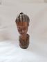 Бюст от дърво на африканска жена, снимка 1 - Статуетки - 45568338