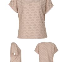 Едноцветна дамска лятна тениска с прилеп ръкав , снимка 5 - Тениски - 45177676