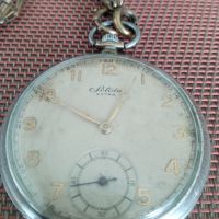 Стилен,красив и много,рядък модел,старинен,джобен часовник--Solida-Extra.Механичен.Работещ., снимка 3 - Джобни - 45851313