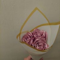 Букети от сатенени рози (вечни рози), снимка 7 - Изкуствени цветя - 45513746