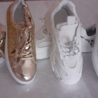 Дамски летни бели маратонки и спортни обувки , снимка 1 - Дамски ежедневни обувки - 45360429