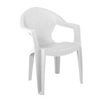 Столове имитация на ратан от полипропилен в бял,бежев,кафяв,черен цвят, снимка 3 - Столове - 43936396