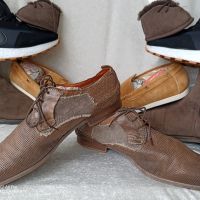 мъжки обувки от естествена кожа DANIEL HECHTER® MEN´S LEATHER LOW SHOES - COGNAC BROWN, N- 43 - 44, снимка 6 - Ежедневни обувки - 45543297