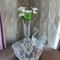 Кристална ваза, снимка 4 - Вази - 45464492