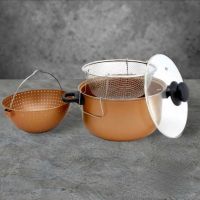 Тенджера с гевгир и кошница за пържене Voltz V51213C, снимка 1 - Съдове за готвене - 45540026