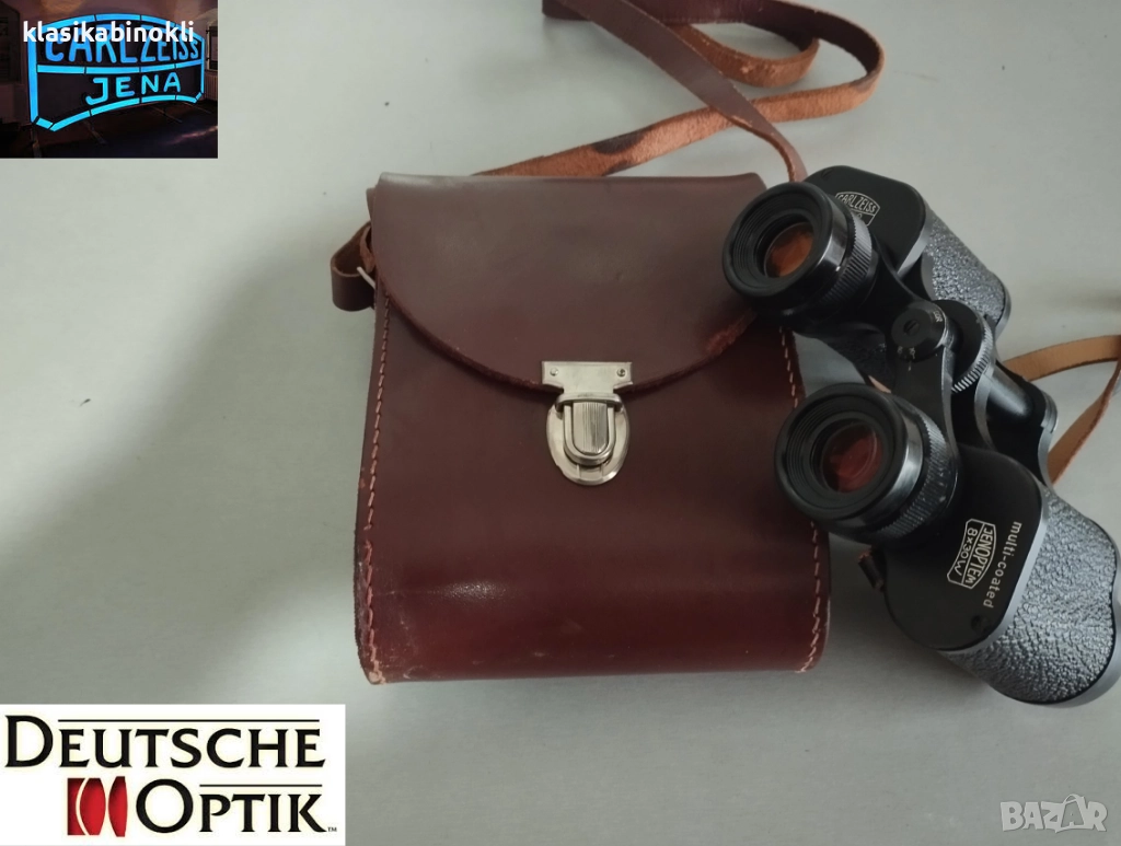 ТОП Бинокъл Carl Zeiss Jena-JENOPTEM MULTI COATED-8 х 30W, снимка 1