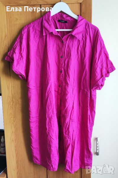 Дамска лятна риза/туника цикламена, снимка 1