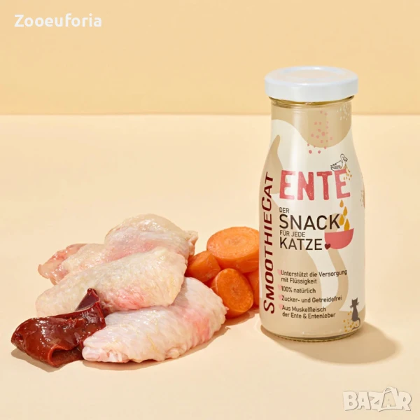 Напитка за котки SmoothieCat - Смути с Патешко 0.15л, снимка 1