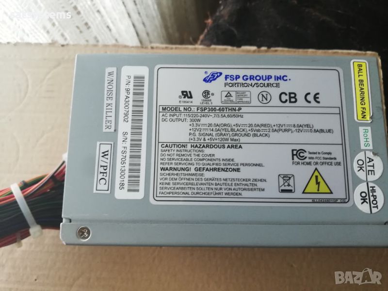 Компютърно захранване 300W Fortron FSP300-60THN-P 120mm FAN, снимка 1