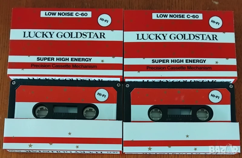 30 празни аудио касети Lucky Goldstar, подходящи за декорация, снимка 1