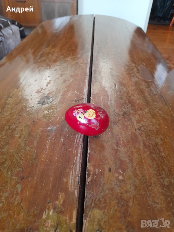 Старо дървено яйце #15, снимка 1