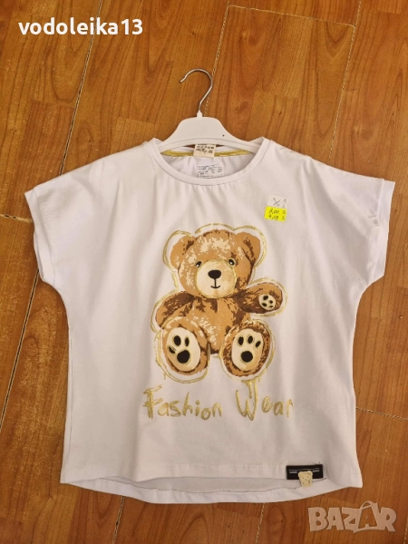 нова бяла тениска с едно мече, снимка 1