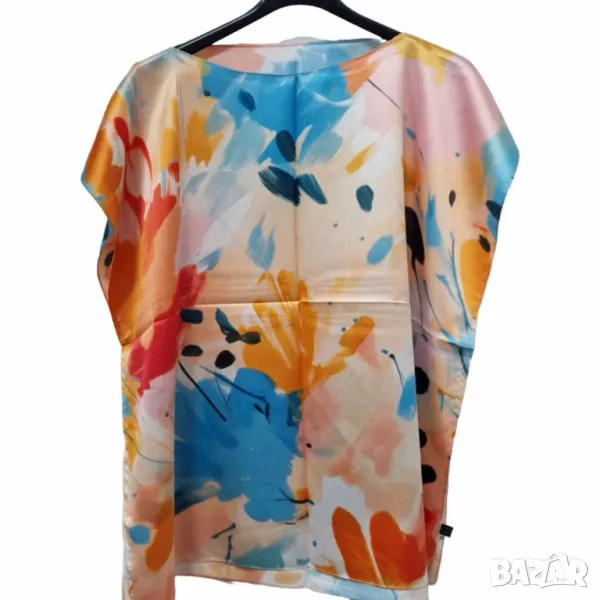 Луксозна плажна туника от 100% коприна – стил и комфорт за летните дни, снимка 1