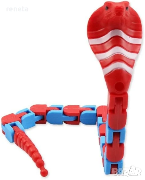 Играчка змия, Пластмасова, Сензорна, Многоцветна, снимка 1