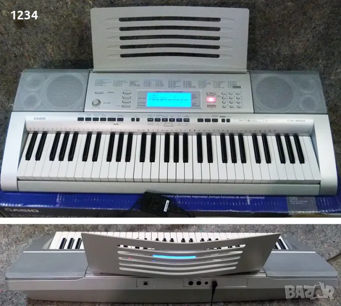 синтезатор клавир CASIO CTK-4000 пиано 5 октави плътни динамични клавиши и USB, снимка 1