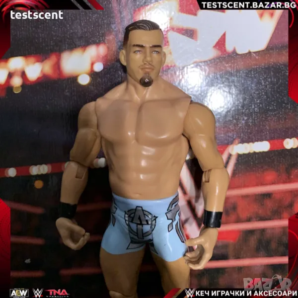 Екшън фигура WWE Austin Theory Остин Тиъри Mattel Basic играчка figure, снимка 1