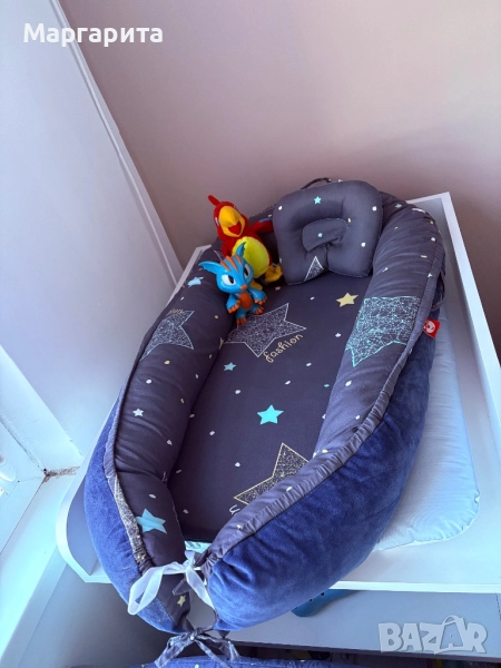 Бебешко гнездо, преносимо, двулицево,85/59/13 см, снимка 1