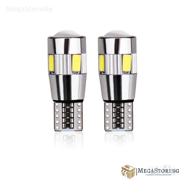 LED Диодни крушки canbus за габарити Т10 / 2бр/к-т / PA977, снимка 1