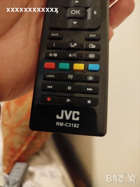 дистанционно за tv JVC rm- c3182, снимка 1