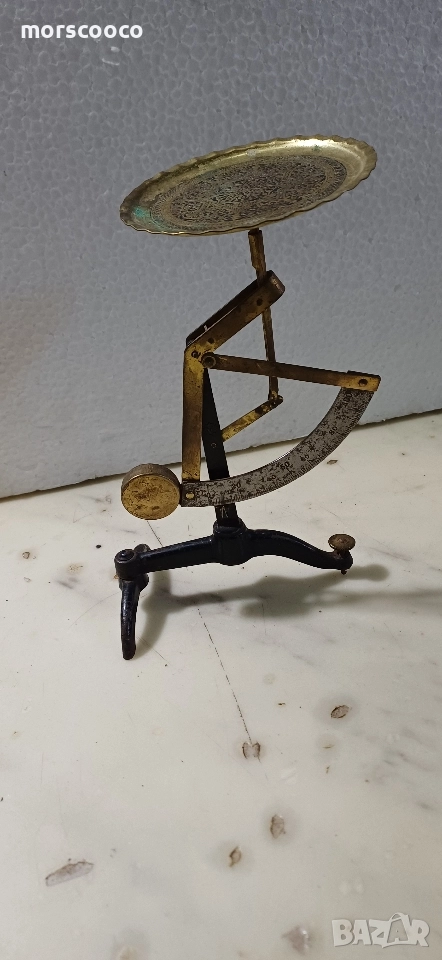 Стара малка пощенска везна -,,Hema"- 100гр. , снимка 1