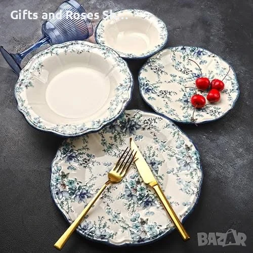 Порцеланов сервиз за хранене от 24 части, снимка 1