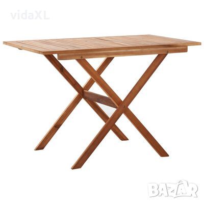 vidaXL Градинска маса, 110x67x74 см, акация масив（SKU:46458, снимка 1