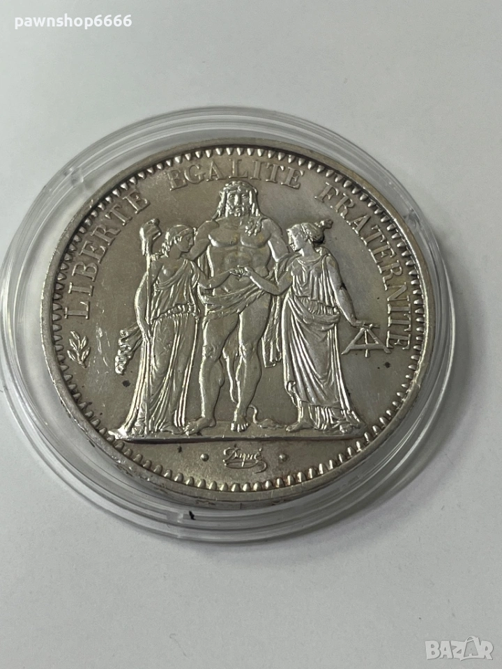 Сребърни монети „Херкулес“ от 10 франка от 1965 г, снимка 1