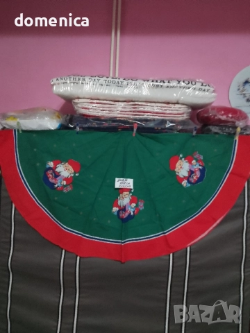  Коледни кръгли покривки за маса