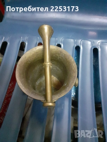 Среден аптекарски хаван с уши, снимка 2 - Декорация за дома - 41540437