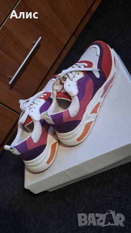 Маратонки ест.кожа и велур, снимка 2 - Маратонки - 51966253