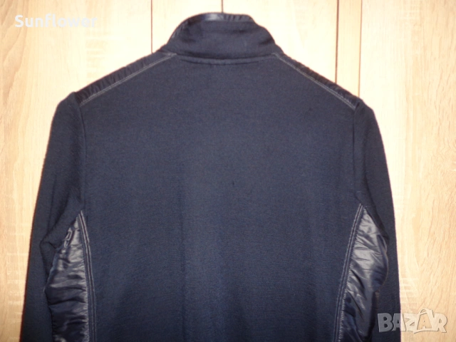 Paul & Shark Yachting тъмносин вълнен жилетка/яке с цип, размер M  , снимка 6 - Жилетки - 53852803