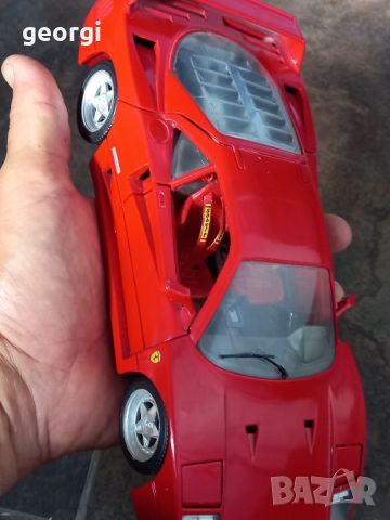 Колекционерска количка Ferrari F-40 1:18 Tonka , снимка 7 - Колекции - 46673812