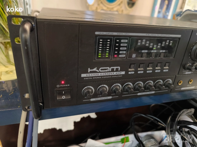 Усилвател професионален KAM KKA400 karaoke , снимка 7 - Ресийвъри, усилватели, смесителни пултове - 54083721