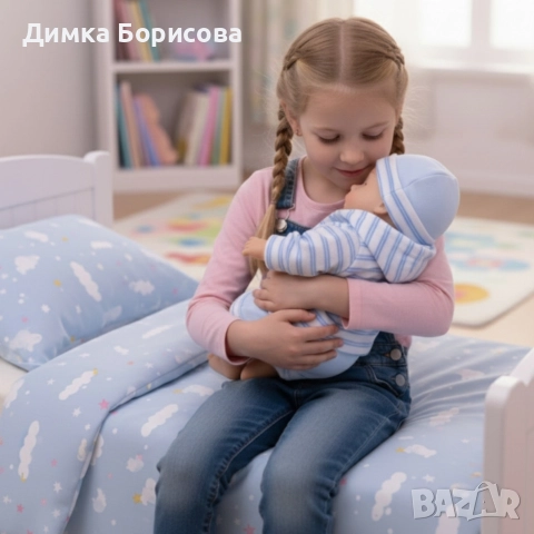 Кукла бебе с мигащи очички и зимни дрехи - Идеалният подарък за вашето дете, снимка 4 - Кукли - 52837757