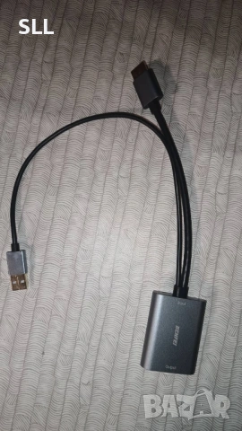 HDMI към DisplayPort адаптер, снимка 3 - Кабели и адаптери - 53298594