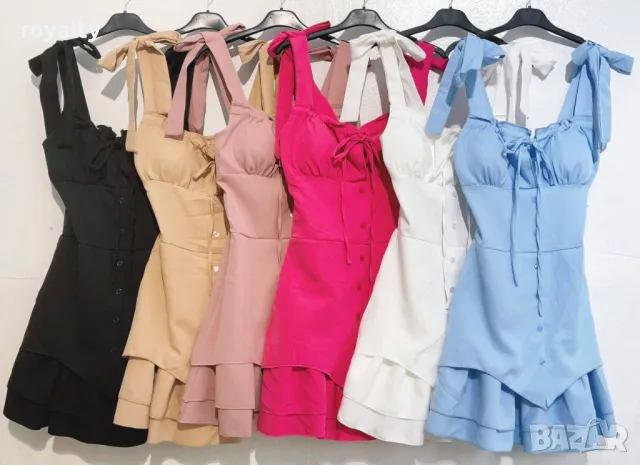 Бежова дамска рокля , снимка 8 - Рокли - 50413953