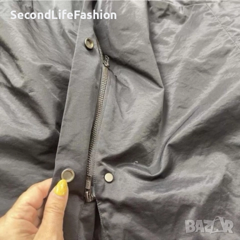 Дълго яке Eileen Fisher дамско размер S, черно, снимка 3 - Якета - 52859141