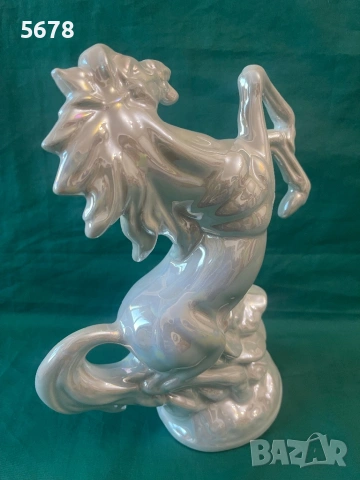 Порцеланова статуетка Жребец -26 см., снимка 3 - Статуетки - 53785443