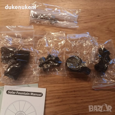 Соларен фонтан 3.5W с батерия 2000 mAh – 2025 ъпгрейд модел, снимка 10 - Градински мебели, декорация  - 52452378