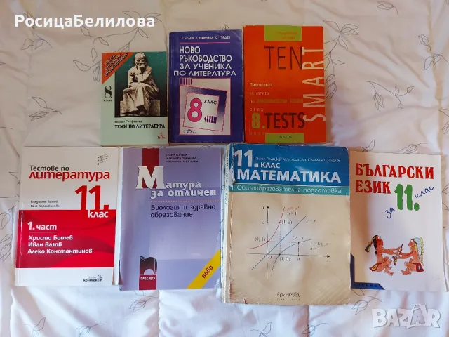 Помагала за 8 и 11 клас, снимка 1 - Учебници, учебни тетрадки - 47089321