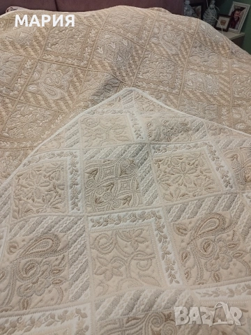 Перфектно двулицево шалте 230/230см, снимка 6 - Покривки за легло - 53839454