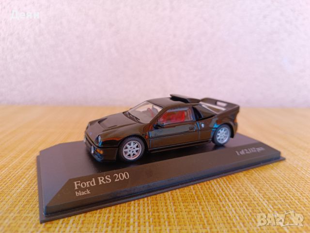 Колекционерски модел 1:43 Minichamps - Ford RS200, снимка 3 - Колекции - 46644397