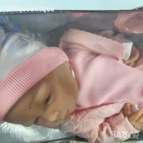 Реалистично бебе с аксесоари Pure Baby - 39см, снимка 3 - Кукли - 52292135