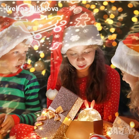 Очарователна нощна лампа и проектор 2 в 1, снимка 5 - Детски нощни лампи - 52318409