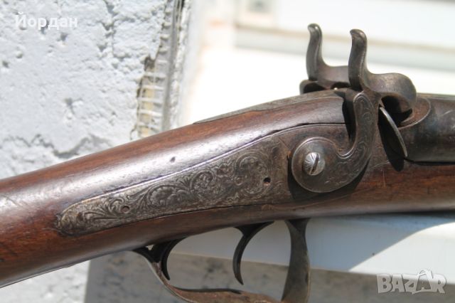 Европейска ловна пушка с дамаскови цеви, снимка 4 - Ловно оръжие - 46007962