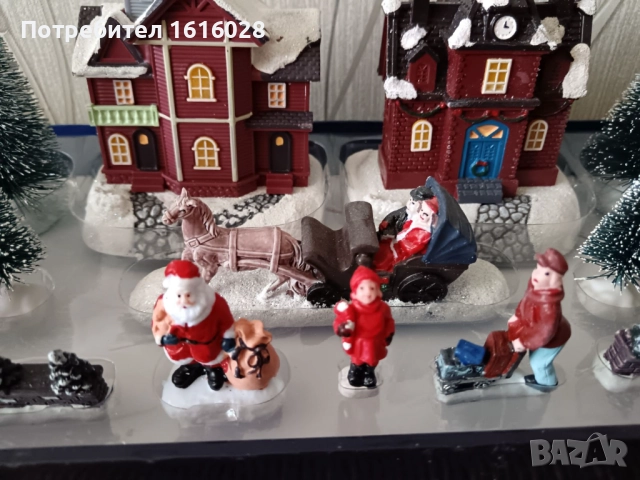 LED светещи селца на MAGIC VILLAGE.с 2 светещи къщички - 17 части., снимка 3 - Декорация за дома - 51572643