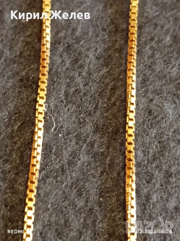 Стилна верижка плетка тип Тондо много красив стилен дизайн 27316, снимка 3 - Колиета, медальони, синджири - 53476126