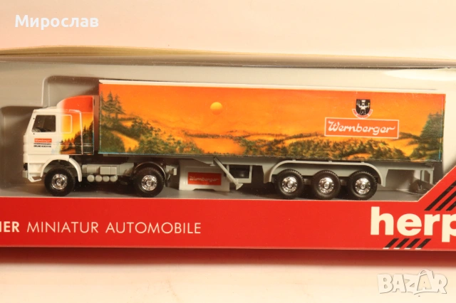 HERPA H0 1/87 SCANIA КАМИОН ТИР ВЛЕКАЧ МОДЕЛ КОЛИЧКА, снимка 5 - Колекции - 53947733
