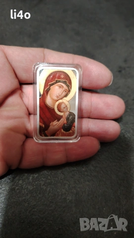 Сребърна монета икона Света Богородица 1oz 31.1гр